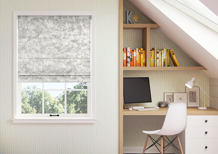 Cyrus Crushed Velvet, Shimmer - Twist&Fit Roman Blind - Image 3